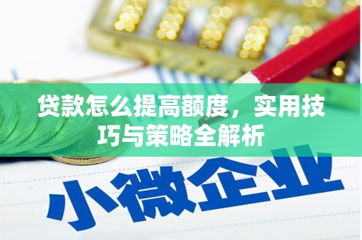 泸溪贷款怎么提高额度，实用技巧与策略全解析