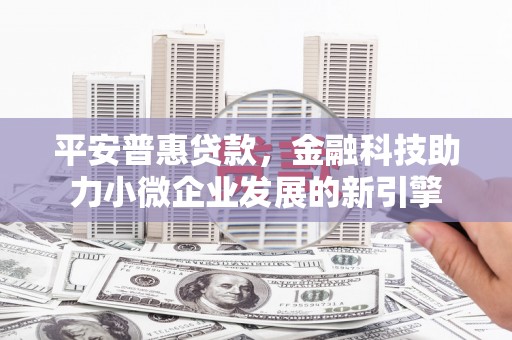 泸溪平安普惠贷款，金融科技助力小微企业发展的新引擎