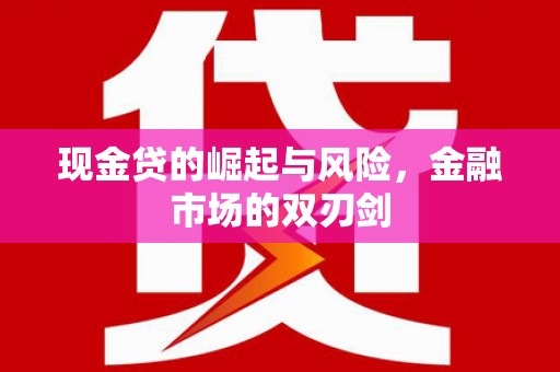 泸溪现金贷的崛起与风险，金融市场的双刃剑