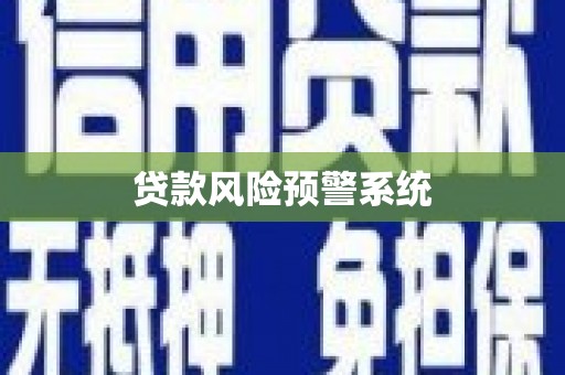 泸溪贷款风险预警系统