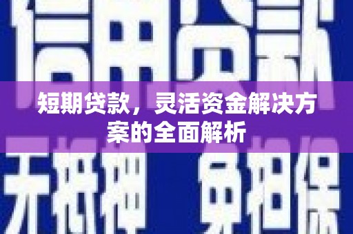 泸溪短期贷款，灵活资金解决方案的全面解析