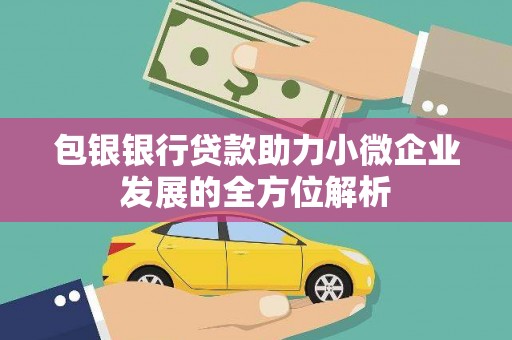 泸溪包银银行贷款助力小微企业发展的全方位解析