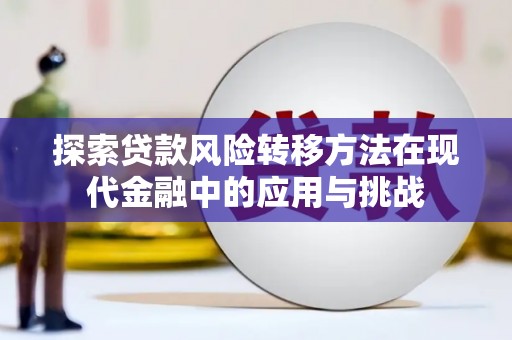 泸溪探索贷款风险转移方法在现代金融中的应用与挑战
