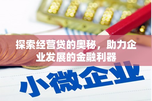 泸溪探索经营贷的奥秘，助力企业发展的金融利器