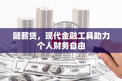 泸溪随薪贷，现代金融工具助力个人财务自由