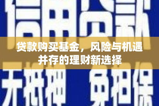 泸溪贷款购买基金，风险与机遇并存的理财新选择