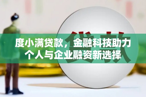 泸溪度小满贷款，金融科技助力个人与企业融资新选择