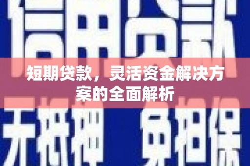 泸溪短期贷款，灵活资金解决方案的全面解析