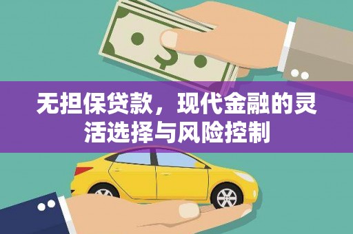 泸溪无担保贷款，现代金融的灵活选择与风险控制