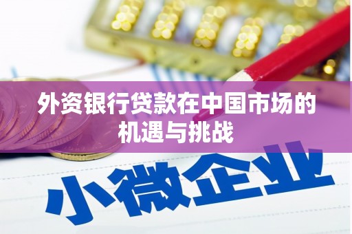 泸溪外资银行贷款在中国市场的机遇与挑战