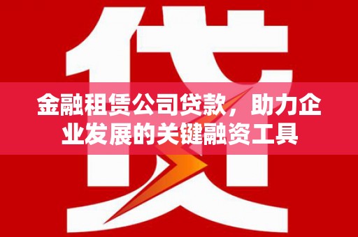 泸溪金融租赁公司贷款，助力企业发展的关键融资工具