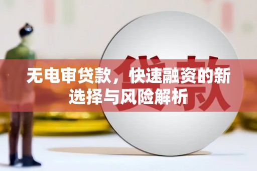 泸溪无电审贷款，快速融资的新选择与风险解析