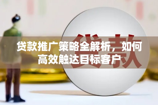 泸溪贷款推广策略全解析，如何高效触达目标客户