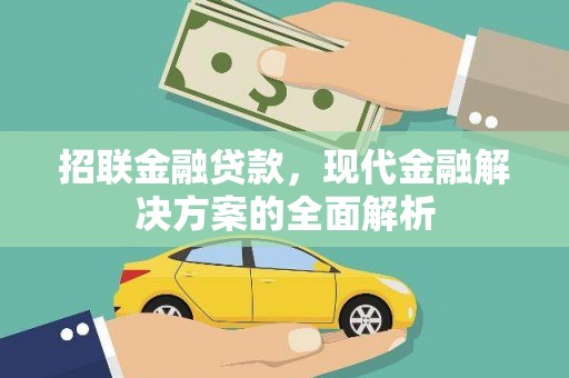 泸溪招联金融贷款，现代金融解决方案的全面解析