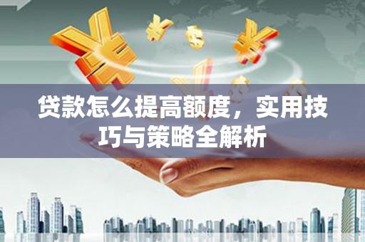 泸溪贷款怎么提高额度，实用技巧与策略全解析