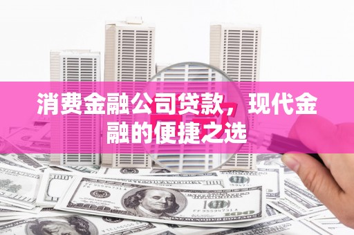 泸溪消费金融公司贷款，现代金融的便捷之选