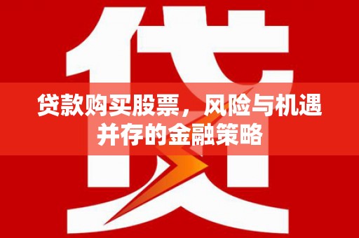 泸溪贷款购买股票，风险与机遇并存的金融策略