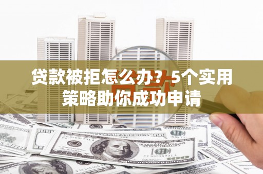 泸溪贷款被拒怎么办？5个实用策略助你成功申请