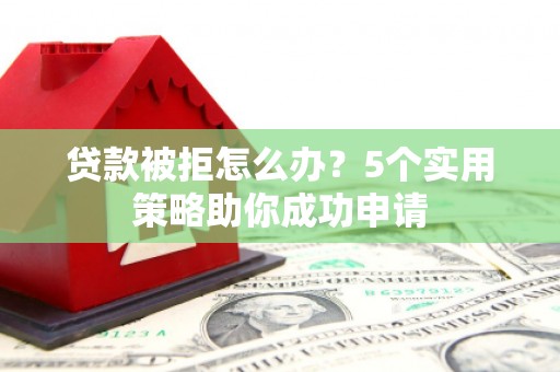 泸溪贷款被拒怎么办？5个实用策略助你成功申请